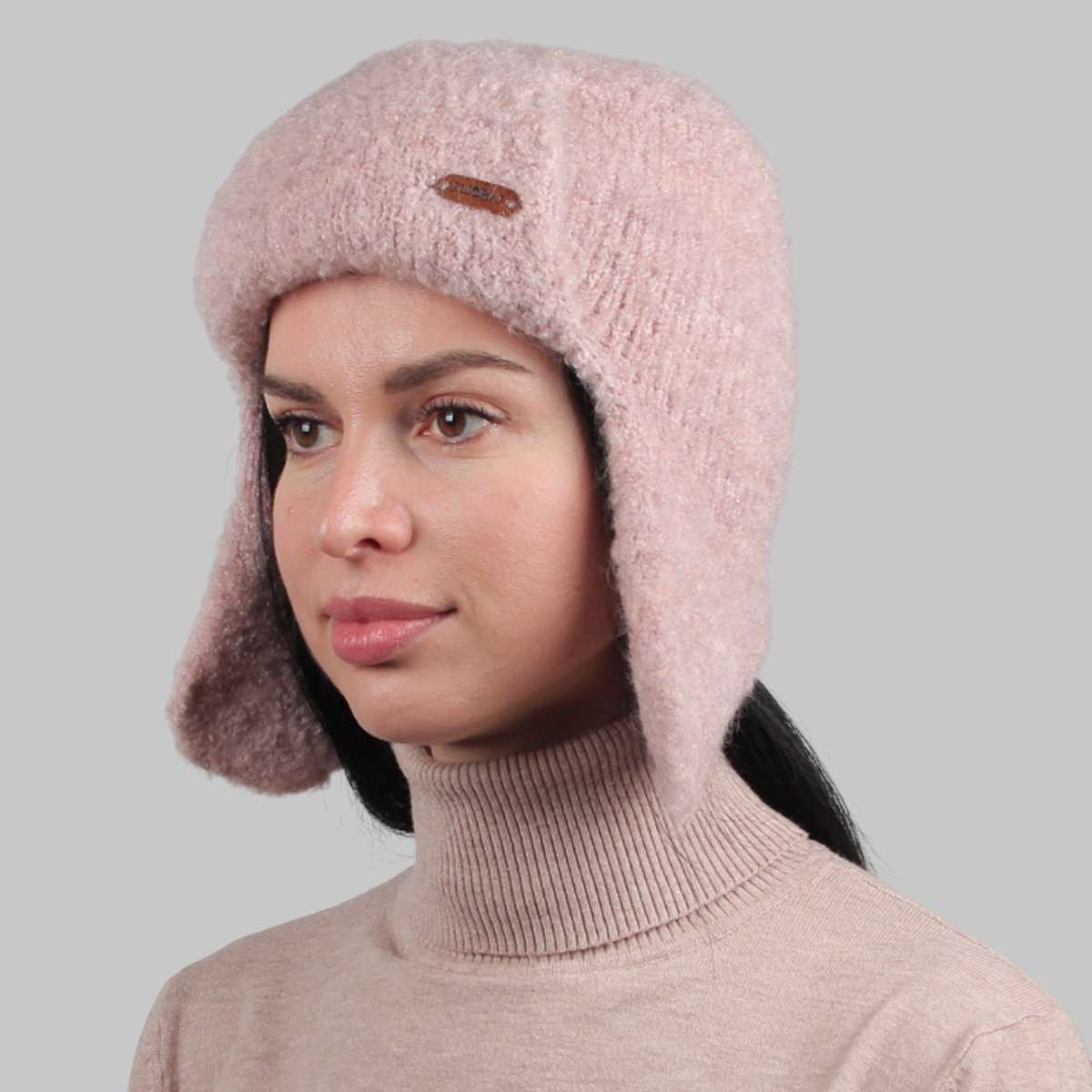 

Шапка ушанка, Розовый