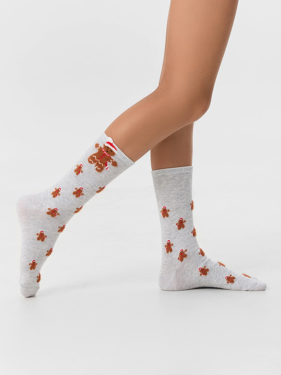 

Носки детские, Серый;св.серый меланж