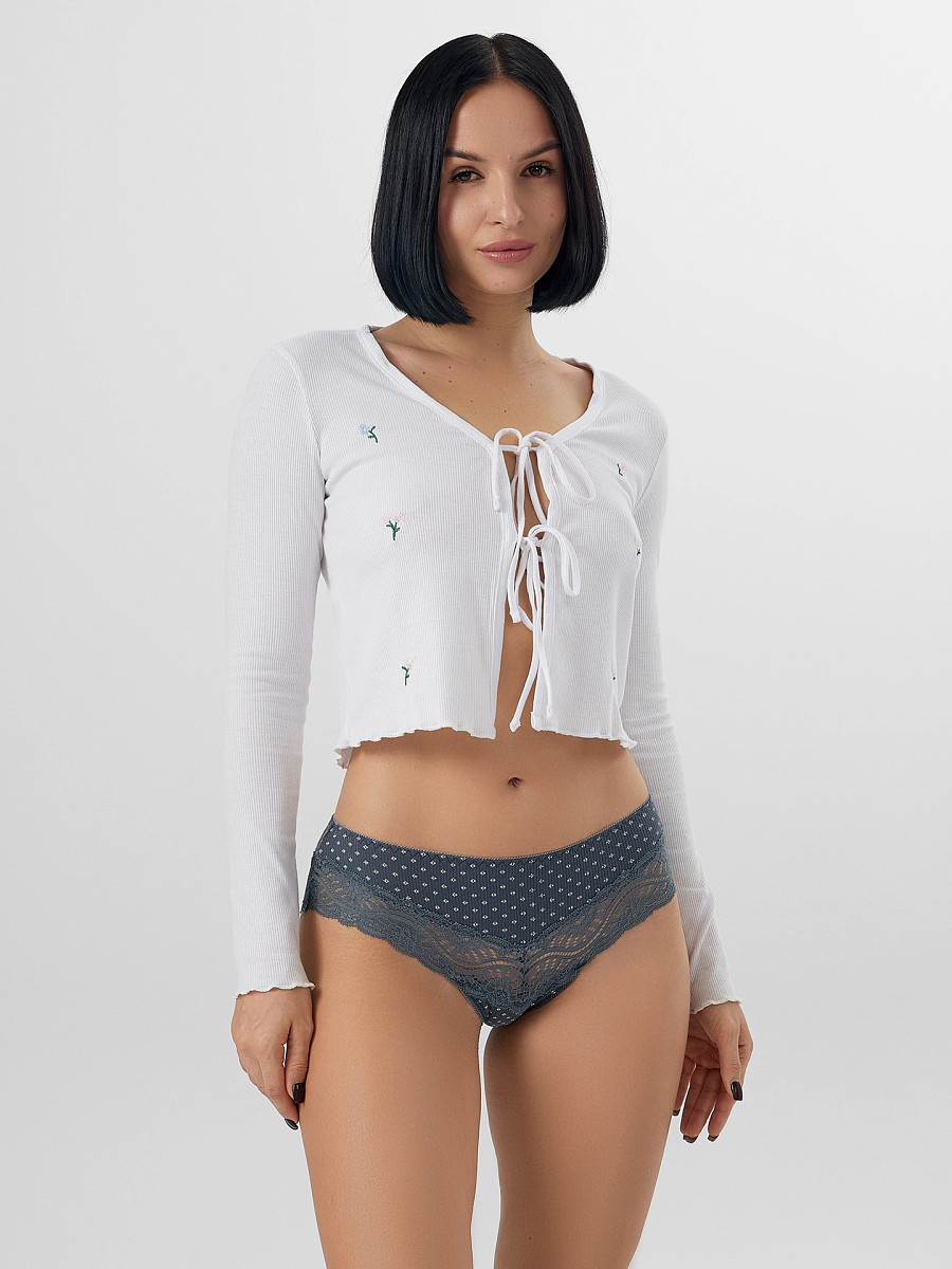 

Трусы женские, Серый;мелкий узор на сером