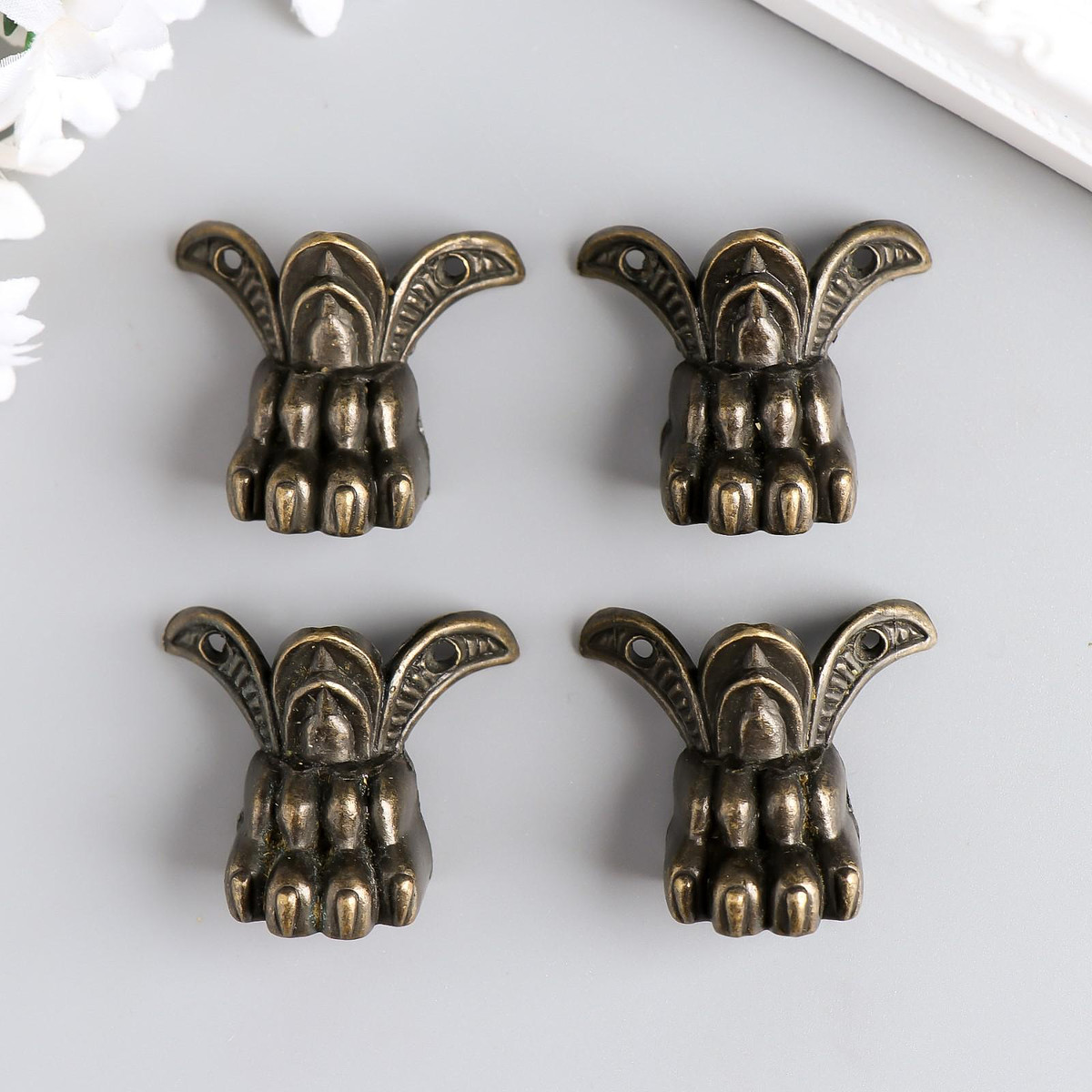 

Уголок (ножка) для шкатулки, ключницы, Бронзовый