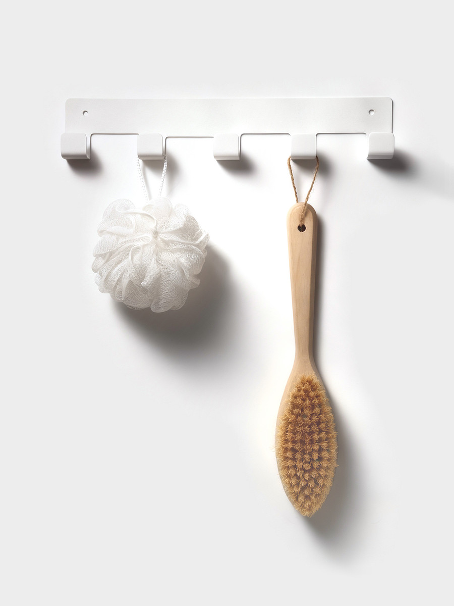 

Вешалка настенная, 5 крючков, белая, Белый