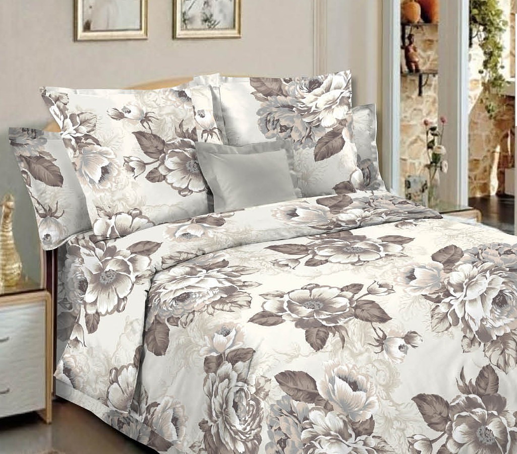 

Постельное белье 1,5 сп, Бежевый