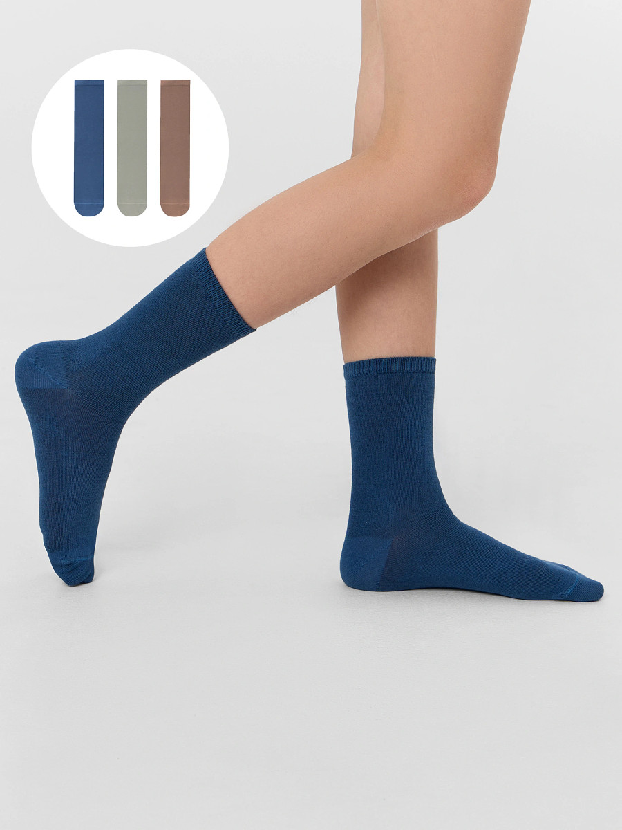 

Носки детские (3 пары), Бежевый;зеленый;синий;джинсовый /оливка /карамель/