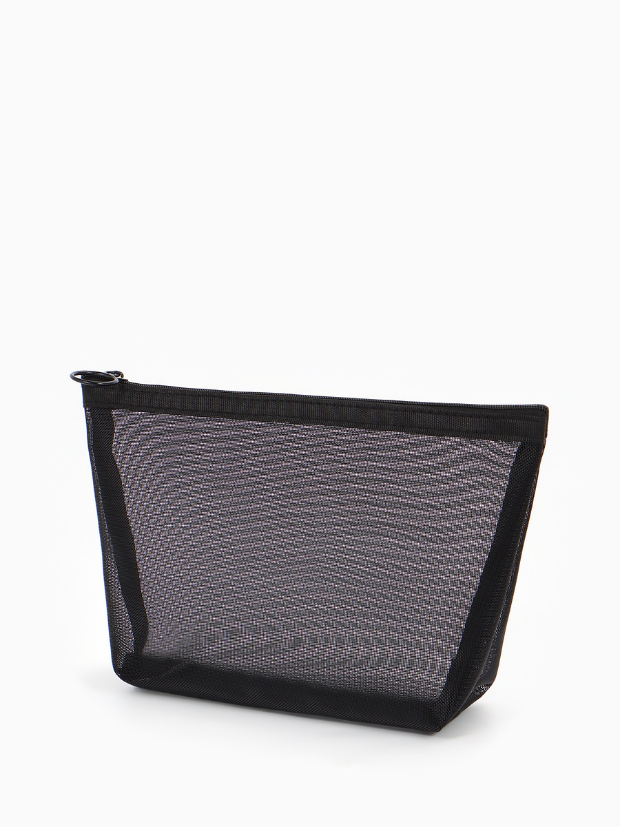 

Косметичка classic, сетка, на молнии, черная, Черный