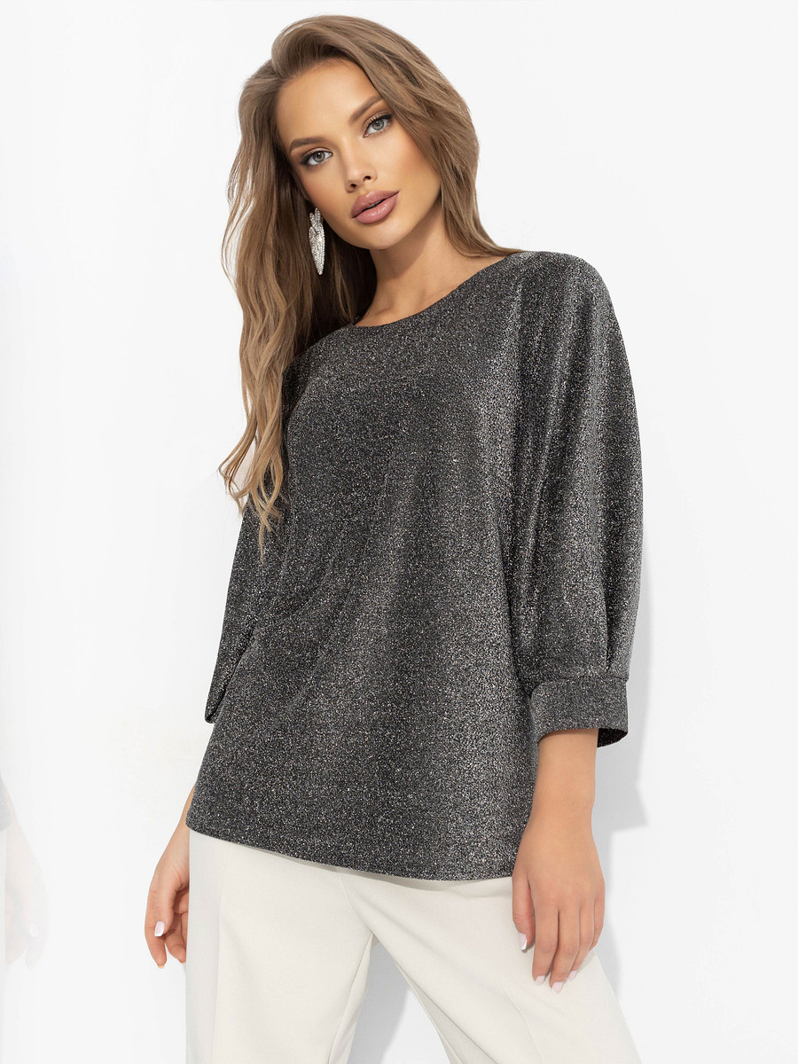 

Блуза, Серебристый;серебряный