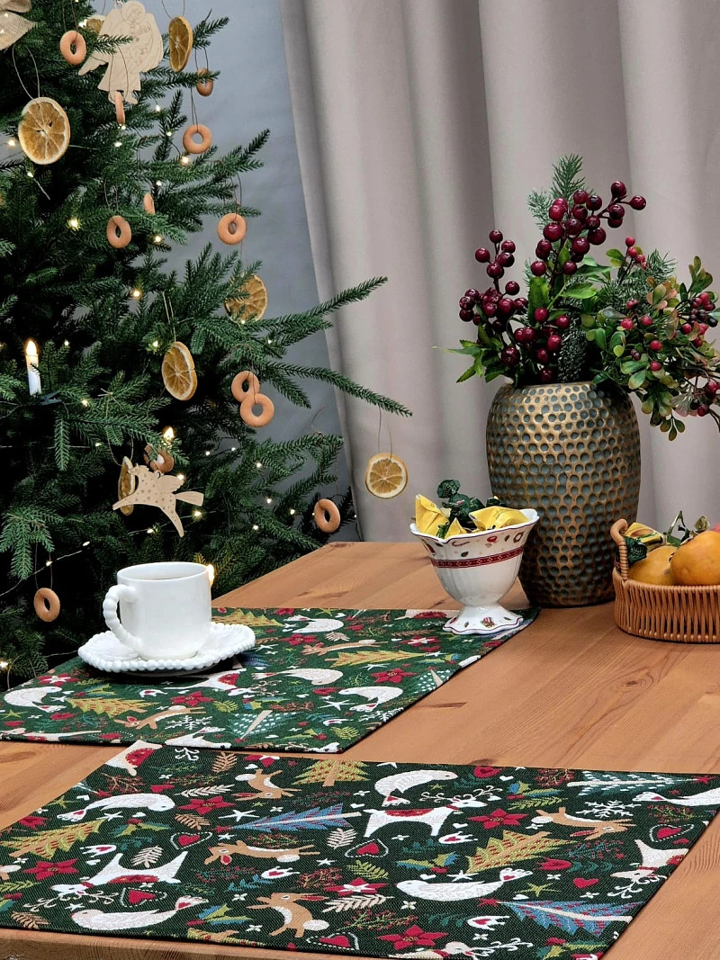 

Комплект салфеток "Сказочный лес" 2 шт, 35х45 см, Зеленый