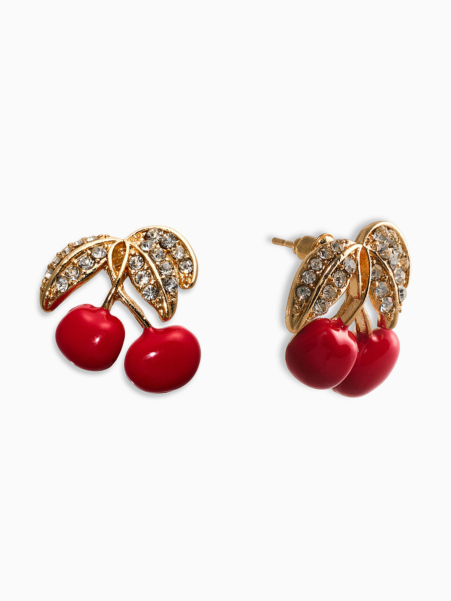 

Серьги со стразами, Золотистый