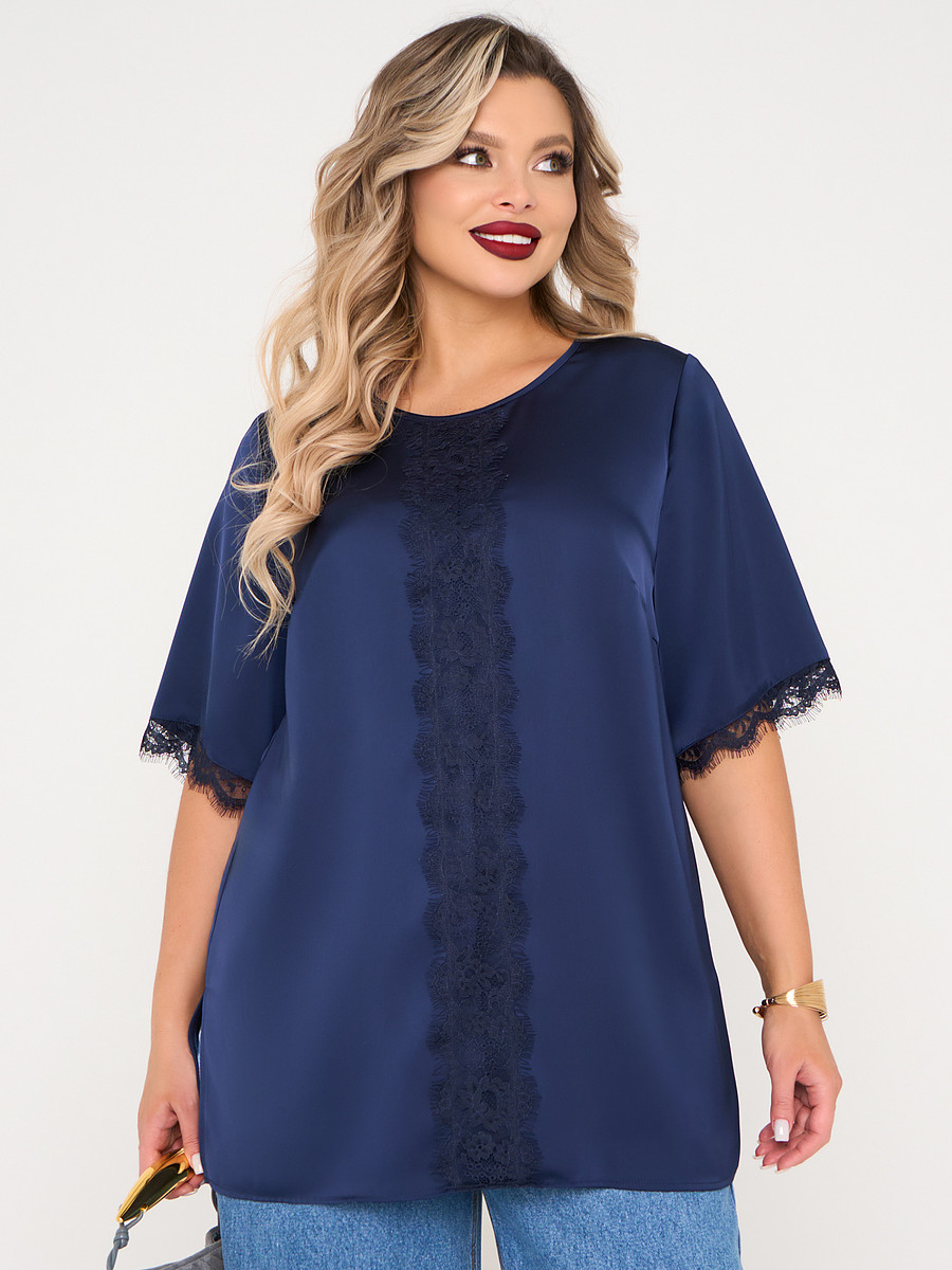 

Блузка, Синий;черничный