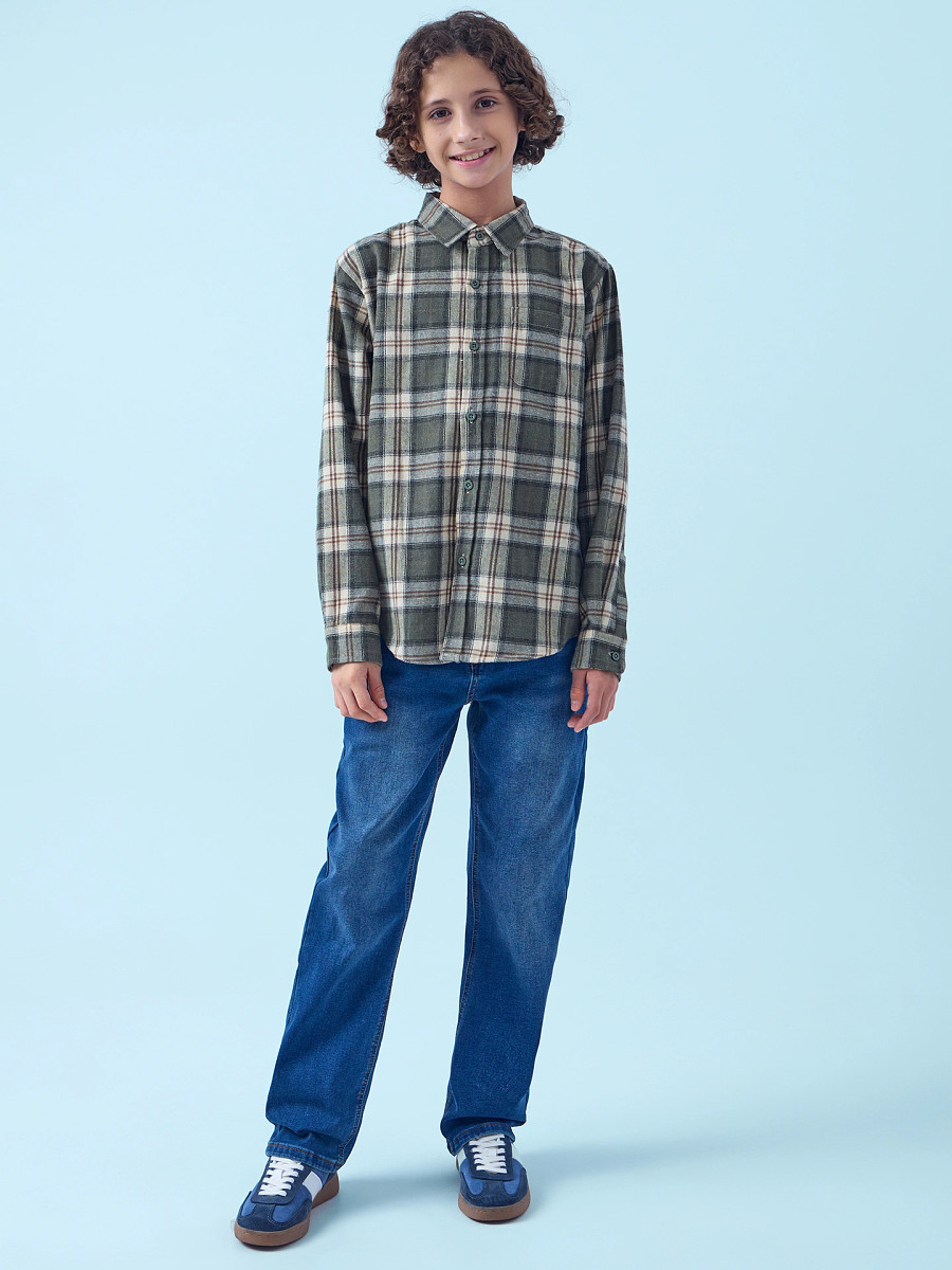 

Брюки джинсовые для мальчиков (осенне-зимний ассортимент), Синий