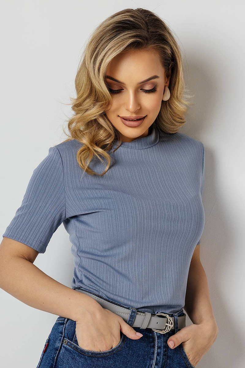 

Блузка, Голубой;пыльно-голубой