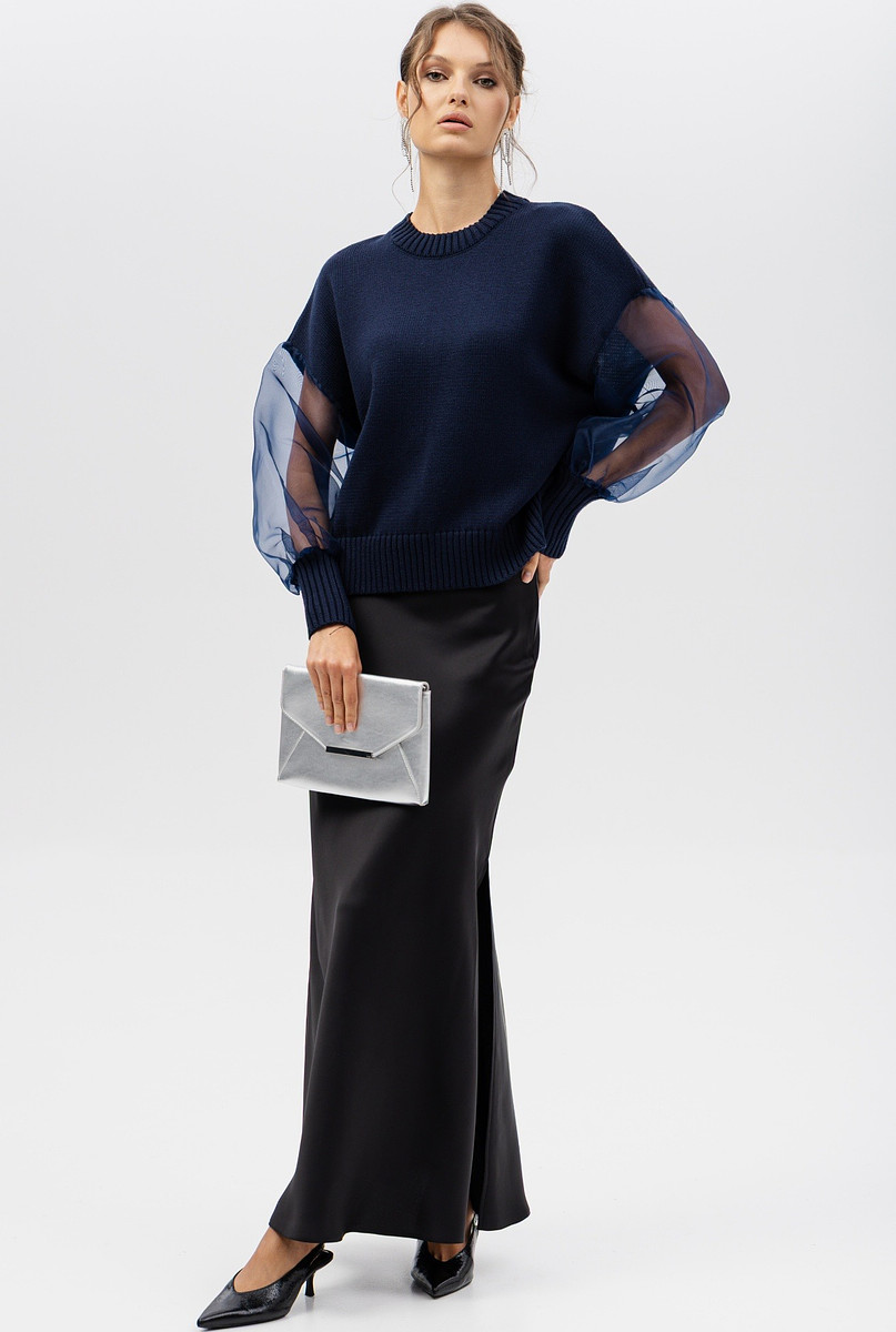 

Джемпер, Синий;темно-синий;графитовый