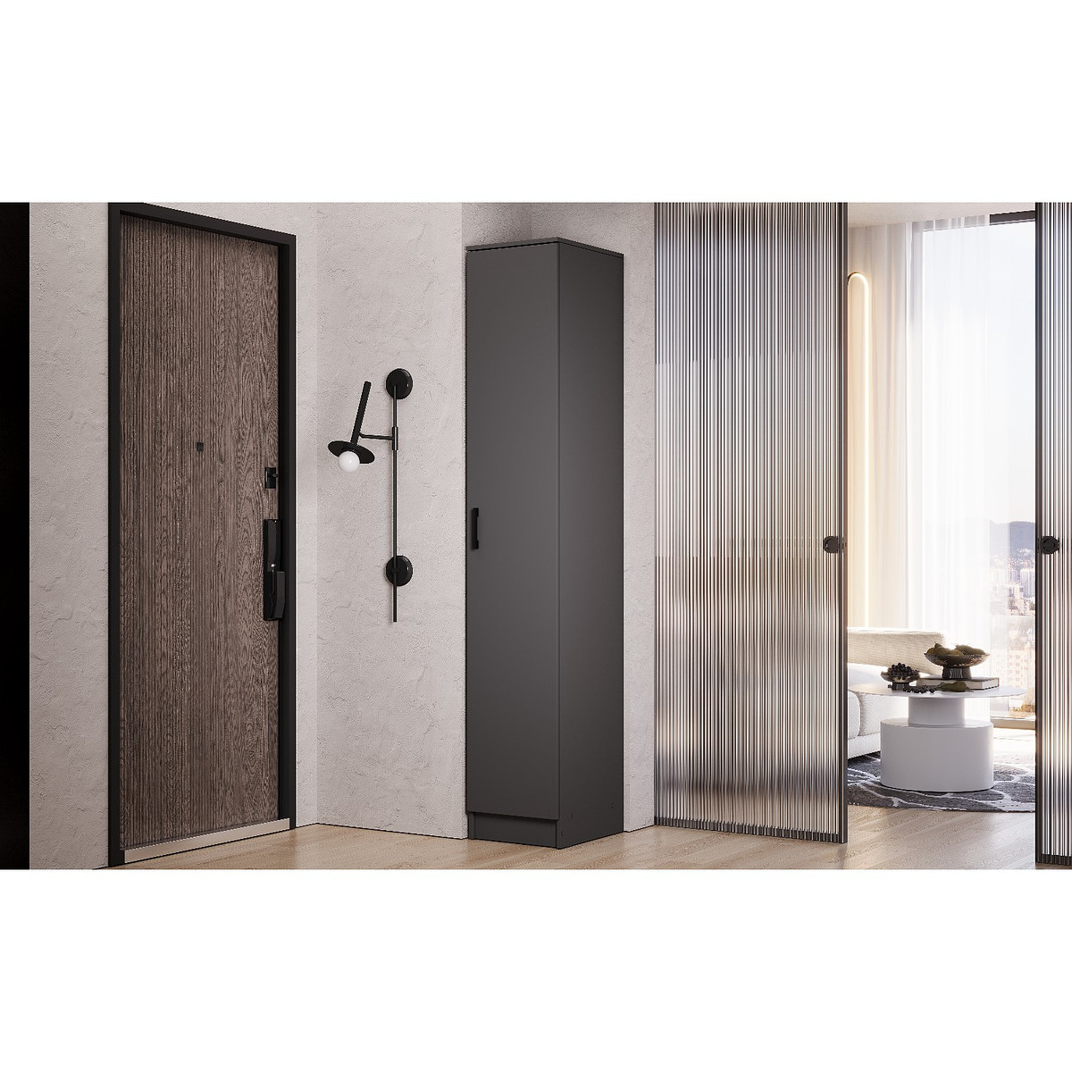 

Шкаф – пенал, Серый