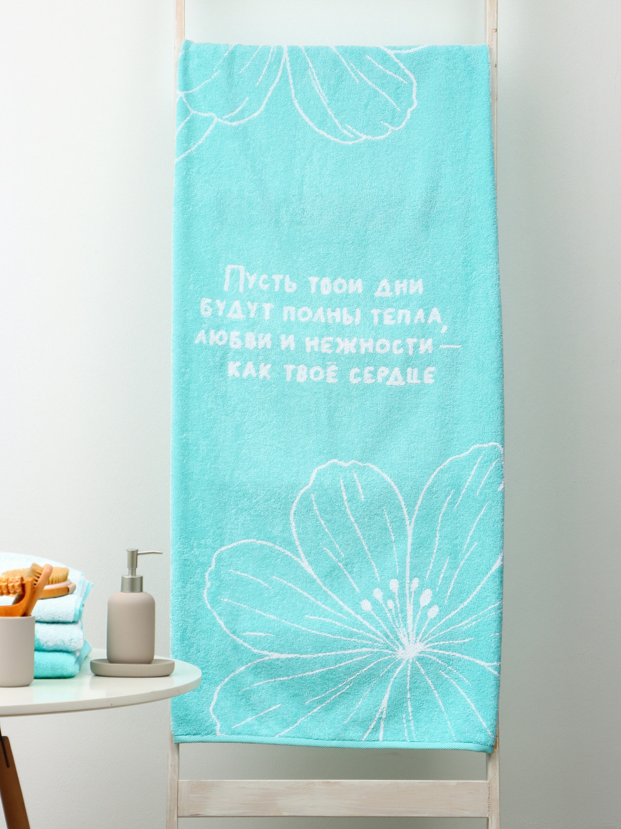 

Полотенце махровое, Голубой