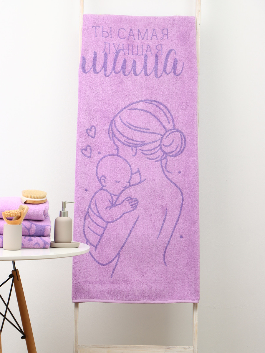 

Полотенце махровое, Розовый