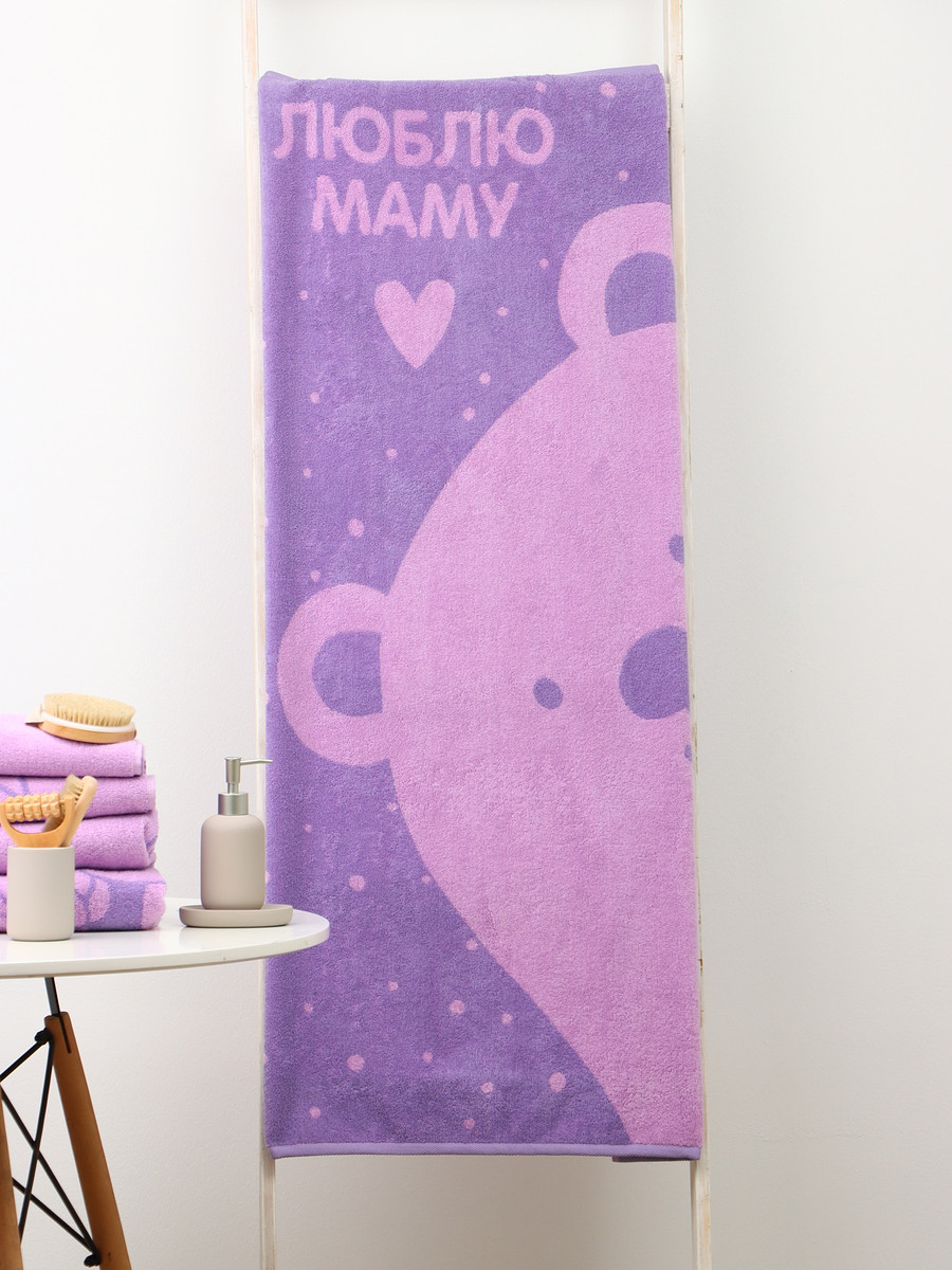 

Полотенце махровое, Розовый