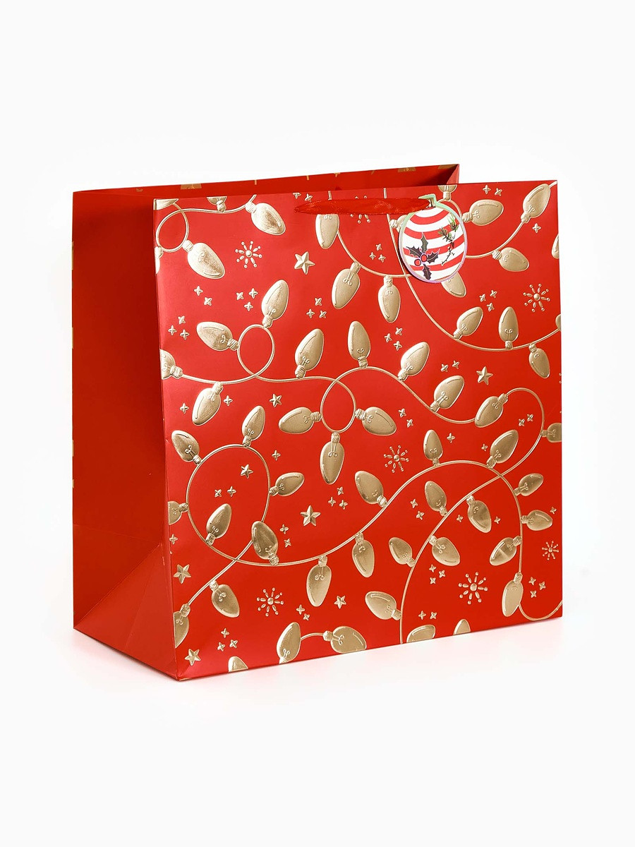 

Подарочный пакет, Красный