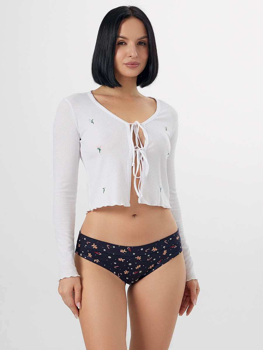 

Трусы женские, Синий;печеньки на синем