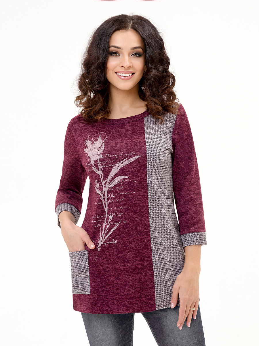 

Туника Мартина, Бордовый;сливовый