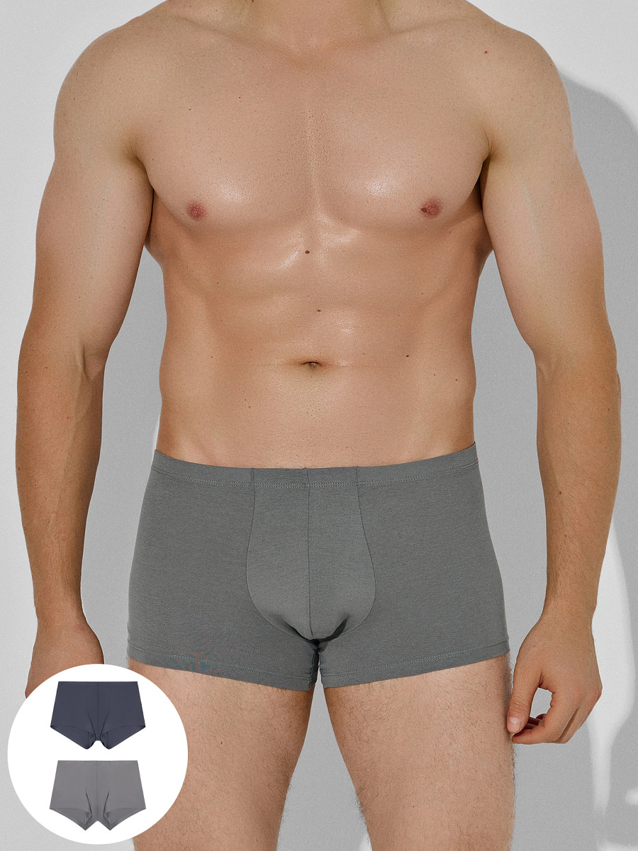 

Трусы мужские (2шт), Серый;базальт + графит