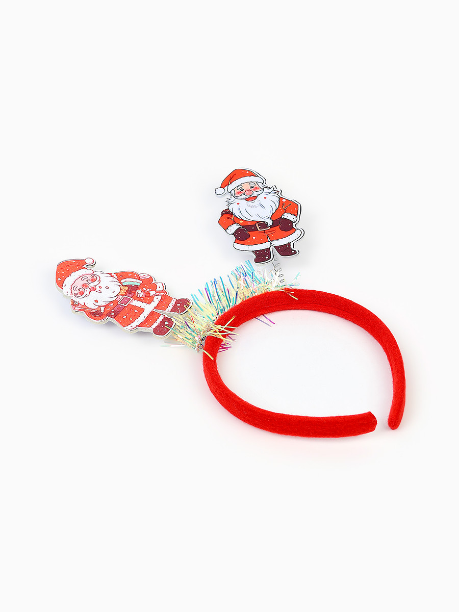 

Ободок карнавальный новогодний, Красный