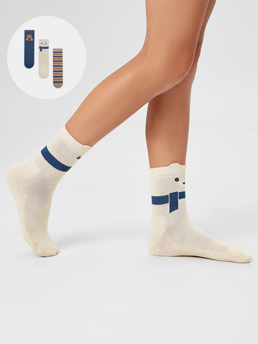 

Носки детские в наборе, 3 пары, Бежевый;синий;нюдовый /капучино /джинсовый/