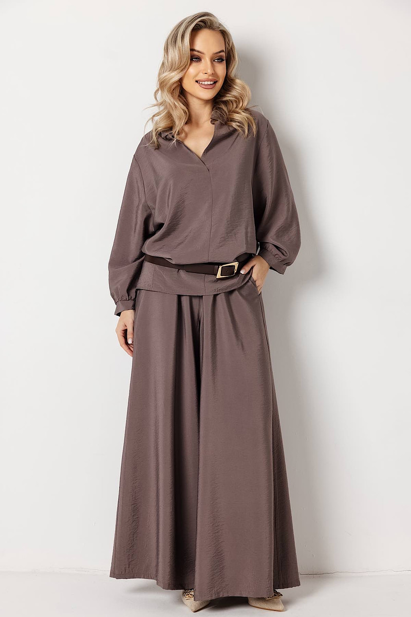 

Брюки, Коричневый;капучино