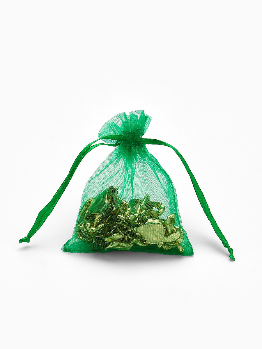 

Набор мешочков подарочных, 100 шт. 7×9 см, темно-зеленый