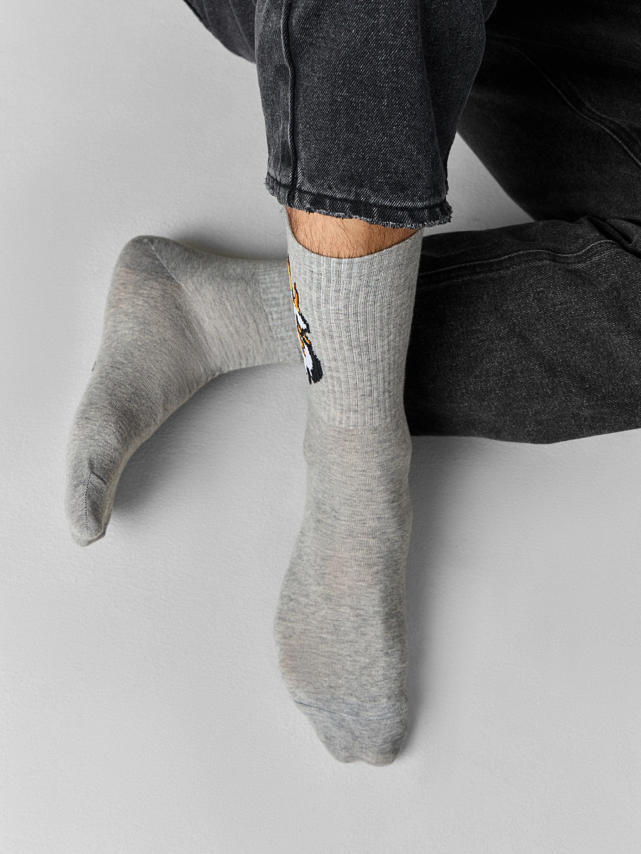 

Носки мужские, Серый;серый меланж