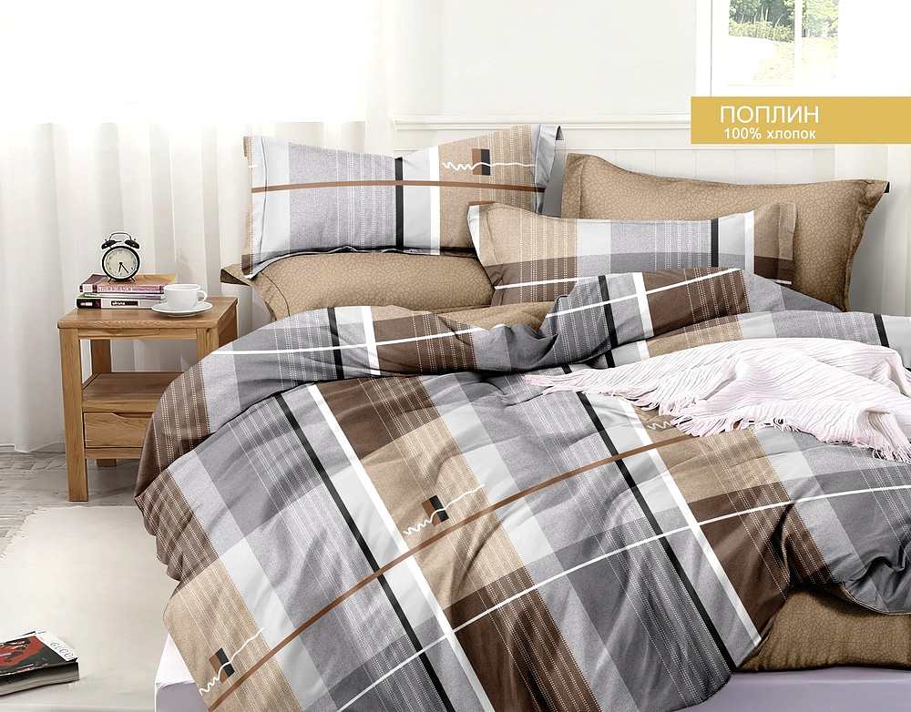 

Постельное белье 2-х сп (2 нав. 50х70), Разноцветный