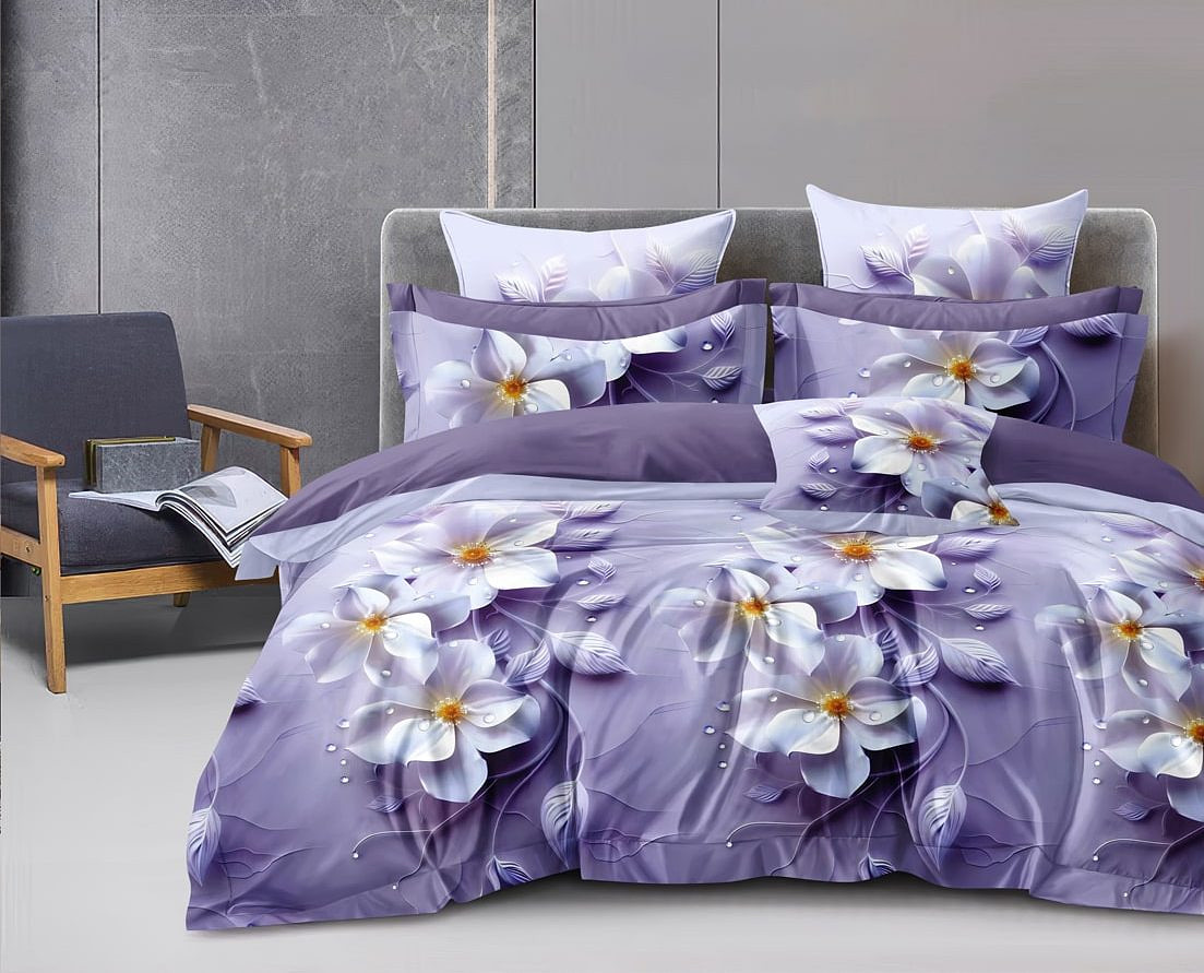 

Постельное белье 2-х сп (2 нав. 50х70), Фиолетовый