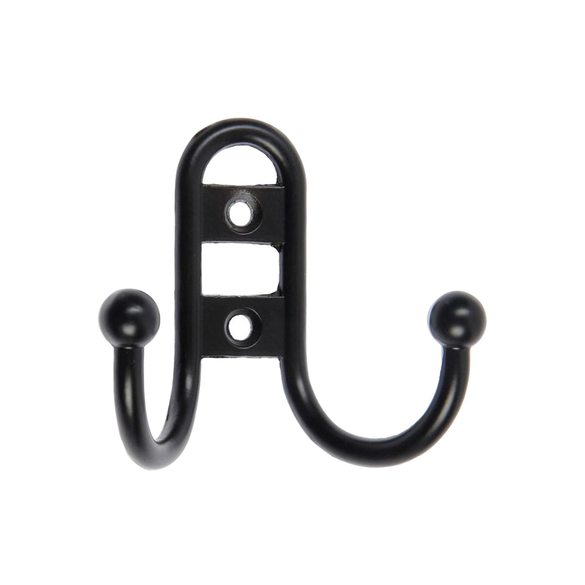 

Крючок мебельный тундра tkd=016, двухрожковый, черный, 4 шт.