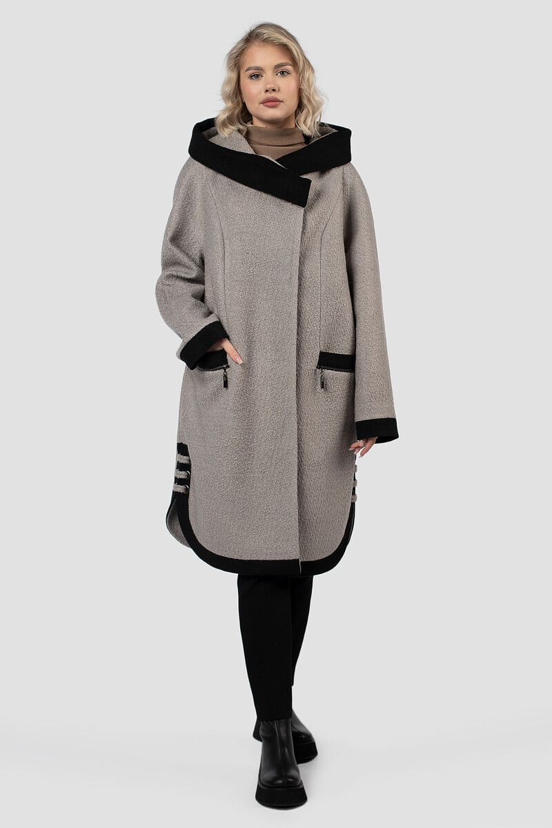 

Пальто, Серый;серо-бежевый