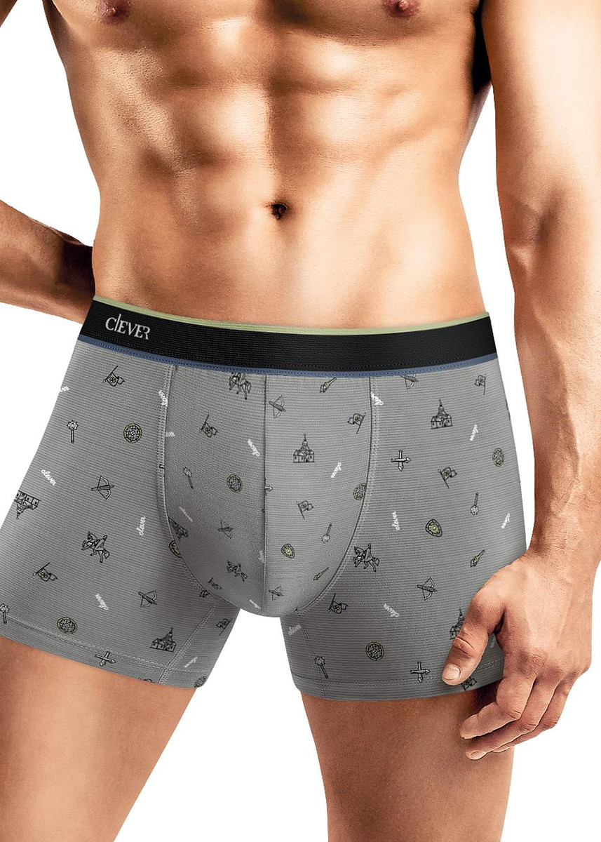 

Трусы, Серый;серый/черный