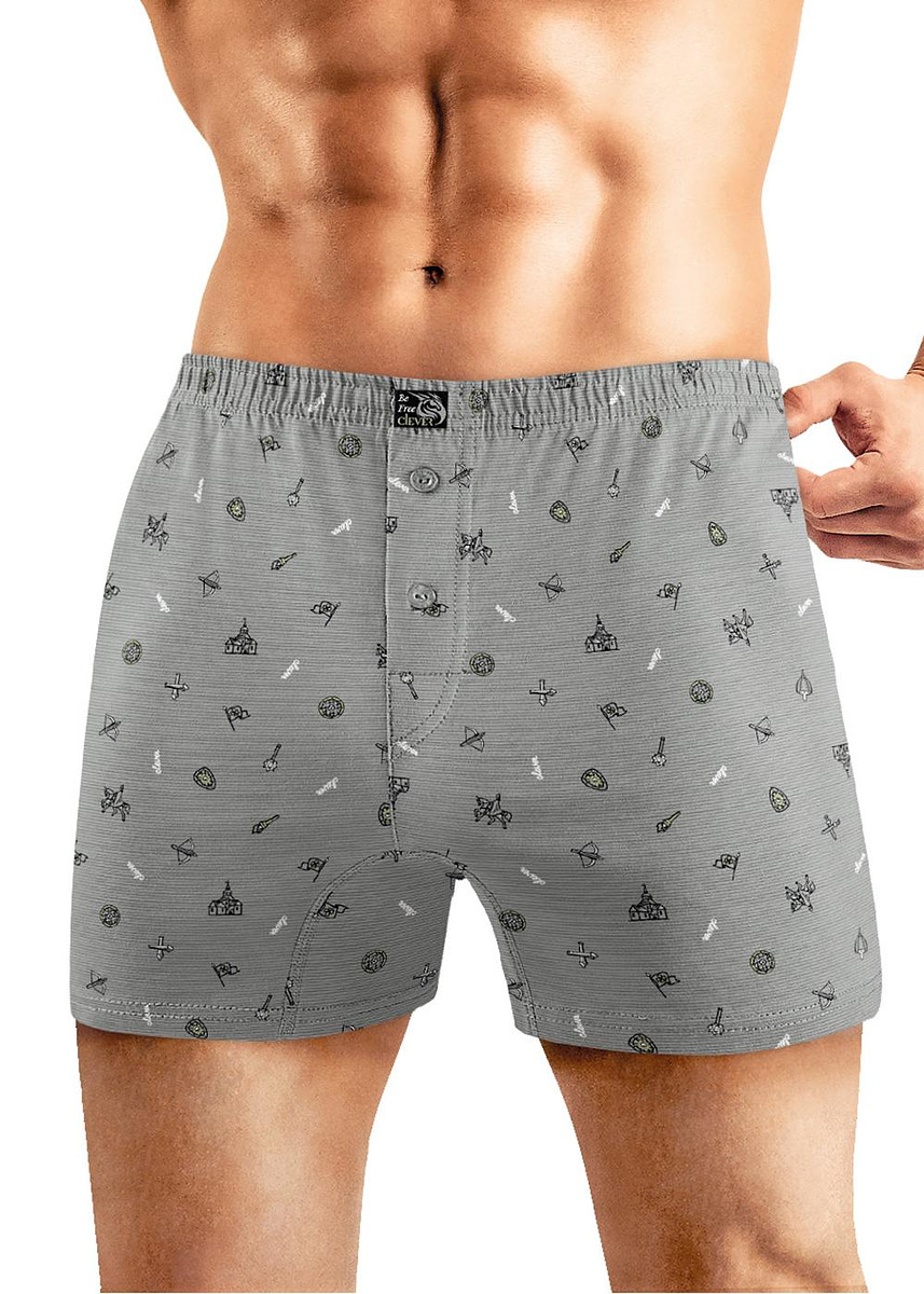 

Трусы, Серый;серый/черный