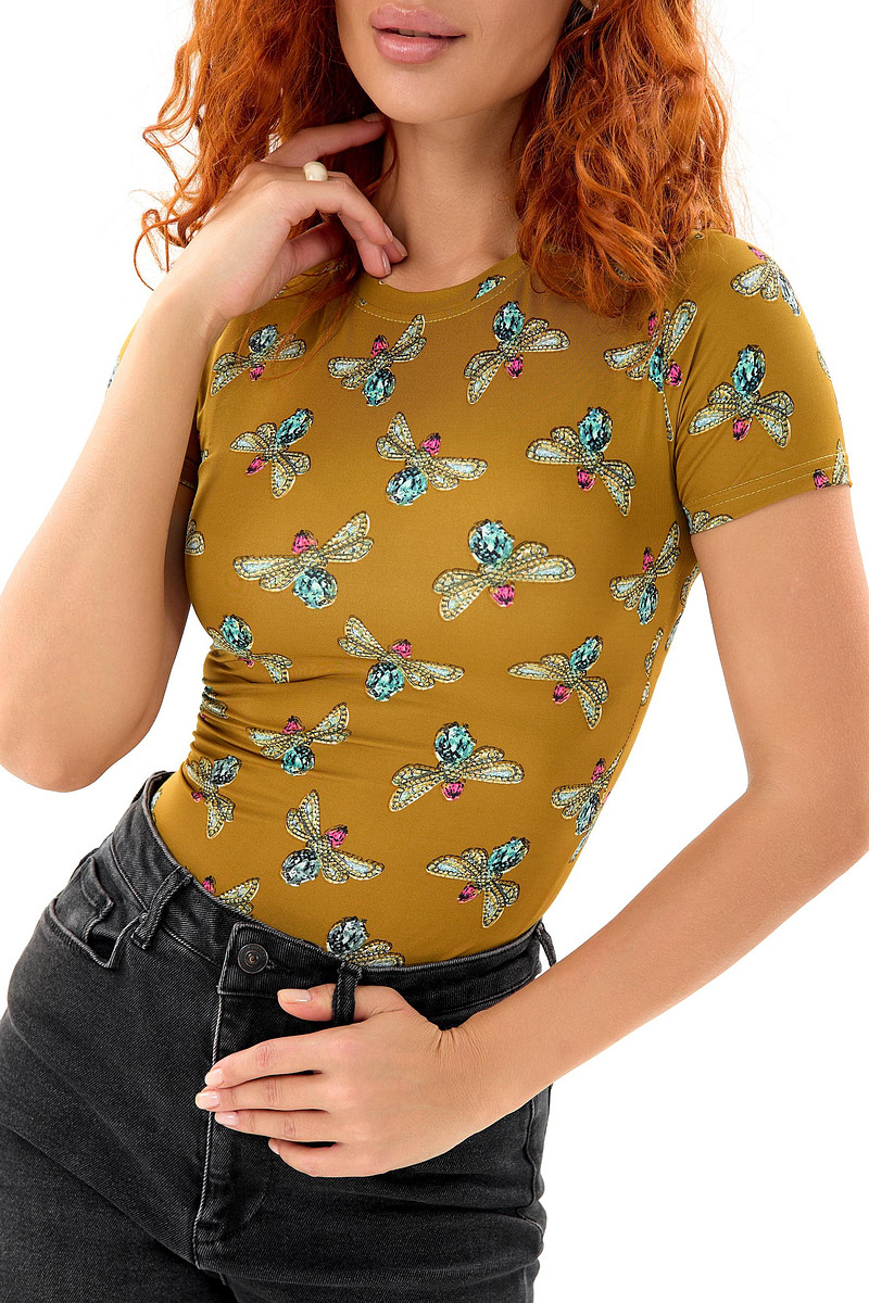 

Футболка, Коричневый;мультиколор