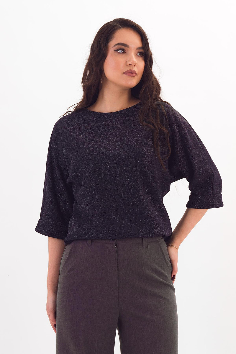 

Джемпер, Темно-синий люрекс