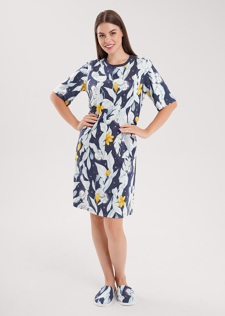 

Платье, Т.синий/св.серый