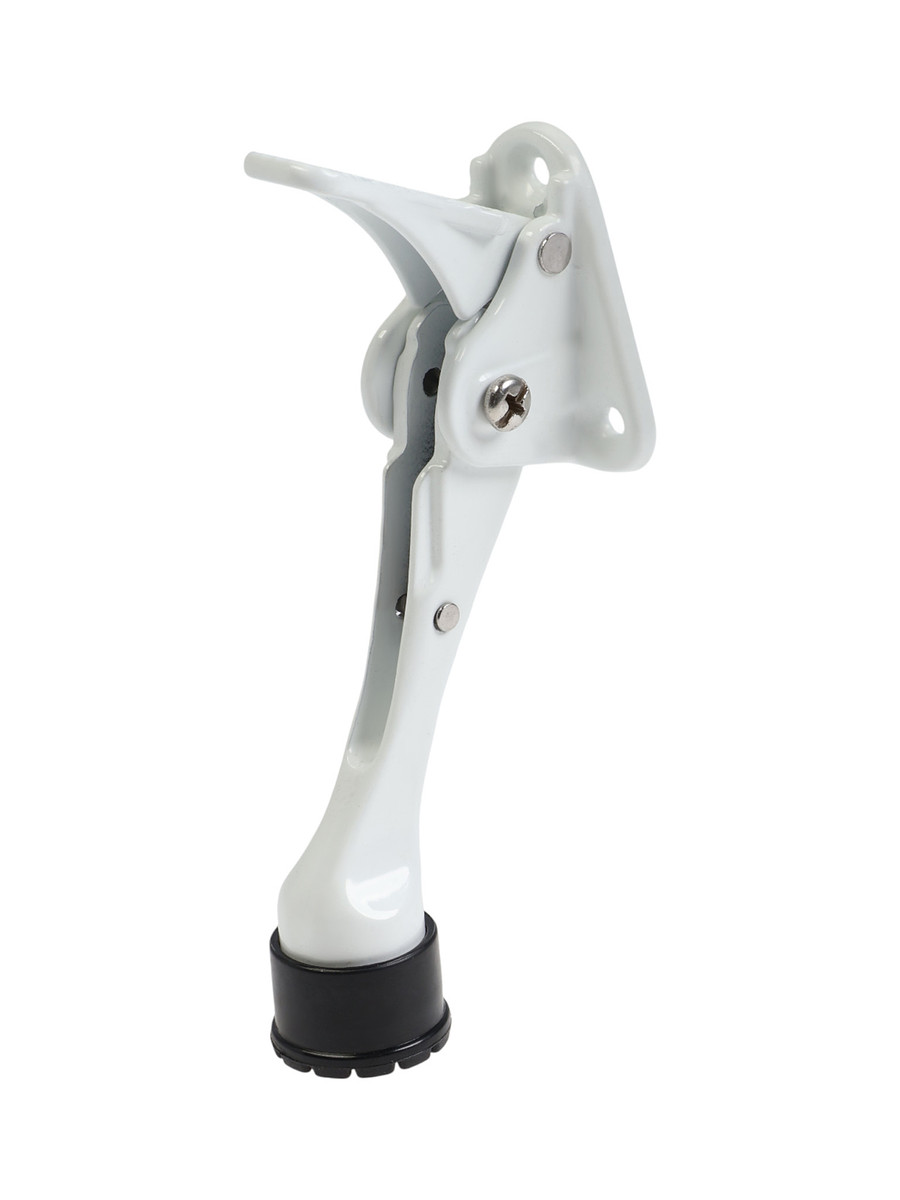 

Фиксатор дверной lockland “козья ножка”, с автоподъемом, цвет белый