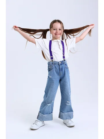 Подтяжки детские, ширина 2,5 см, цвет фи