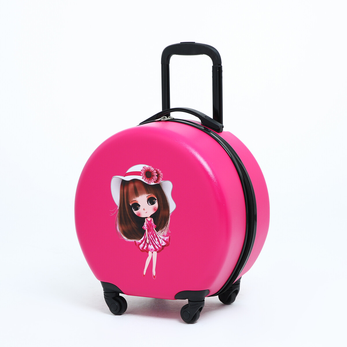 

Чемодан детский 33 л (s), отдел на молнии, фуксия, Розовый