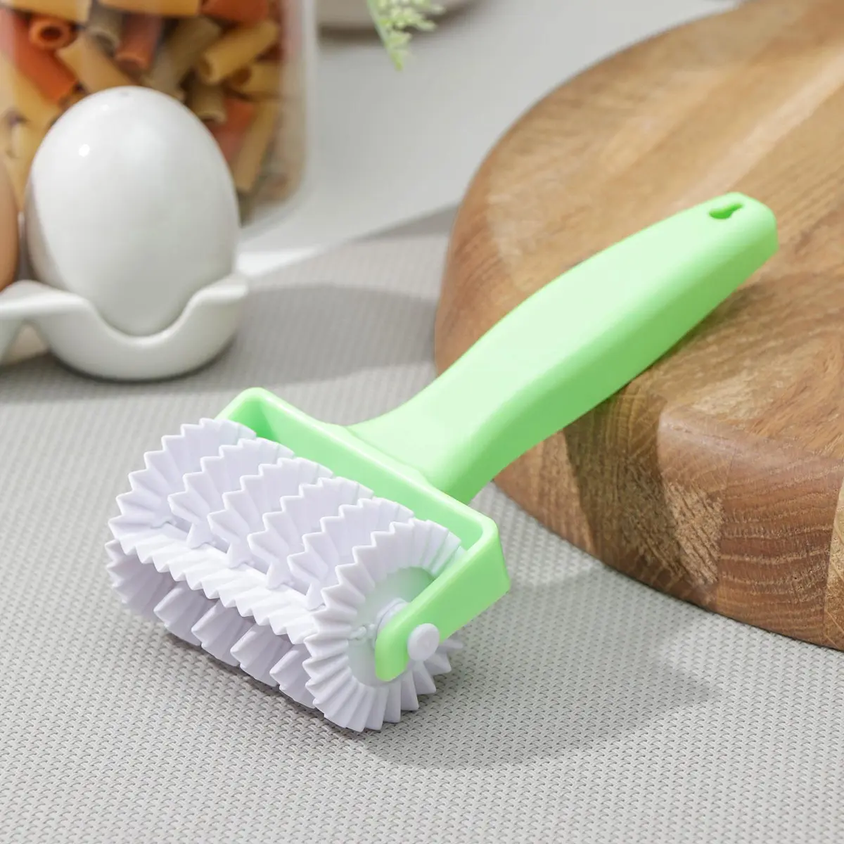 

Валик для нарезки теста доляна, Зеленый;белый