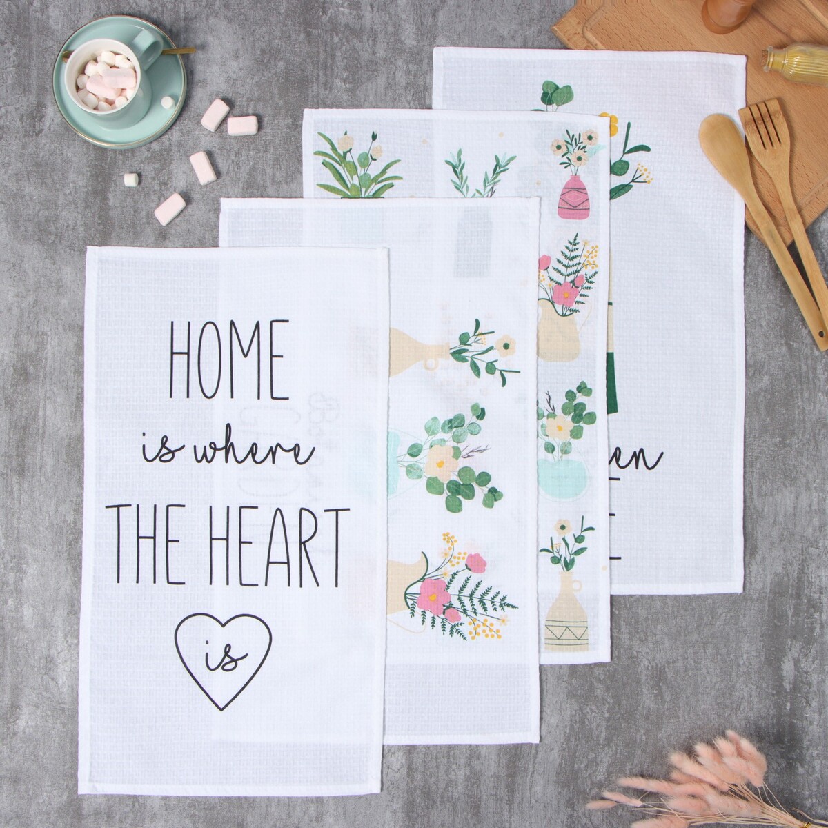 

Набор полотенец кухонный, Разноцветный