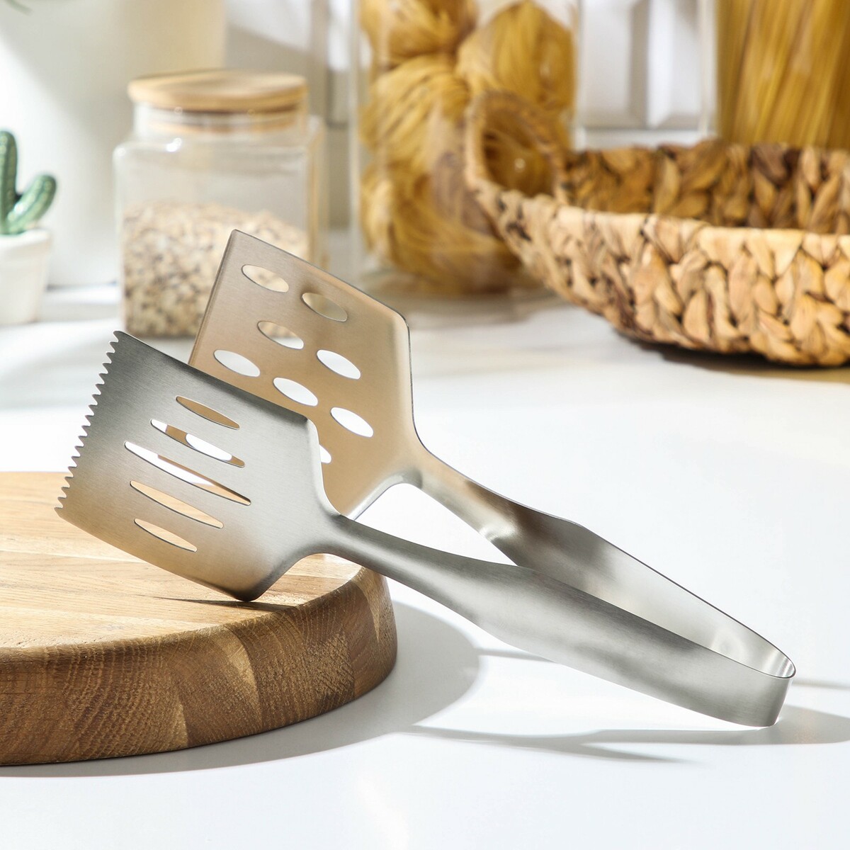 

Щипцы кухонные, Серебристый