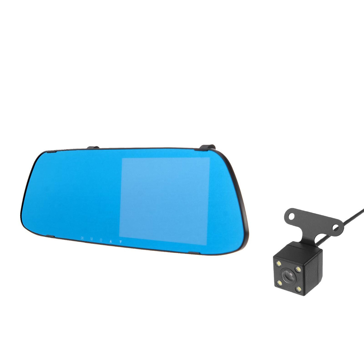 

Видеорегистратор cartage, 2 камеры, hd 1080p, размер 30×8 см, tft 5.0, обзор 140°