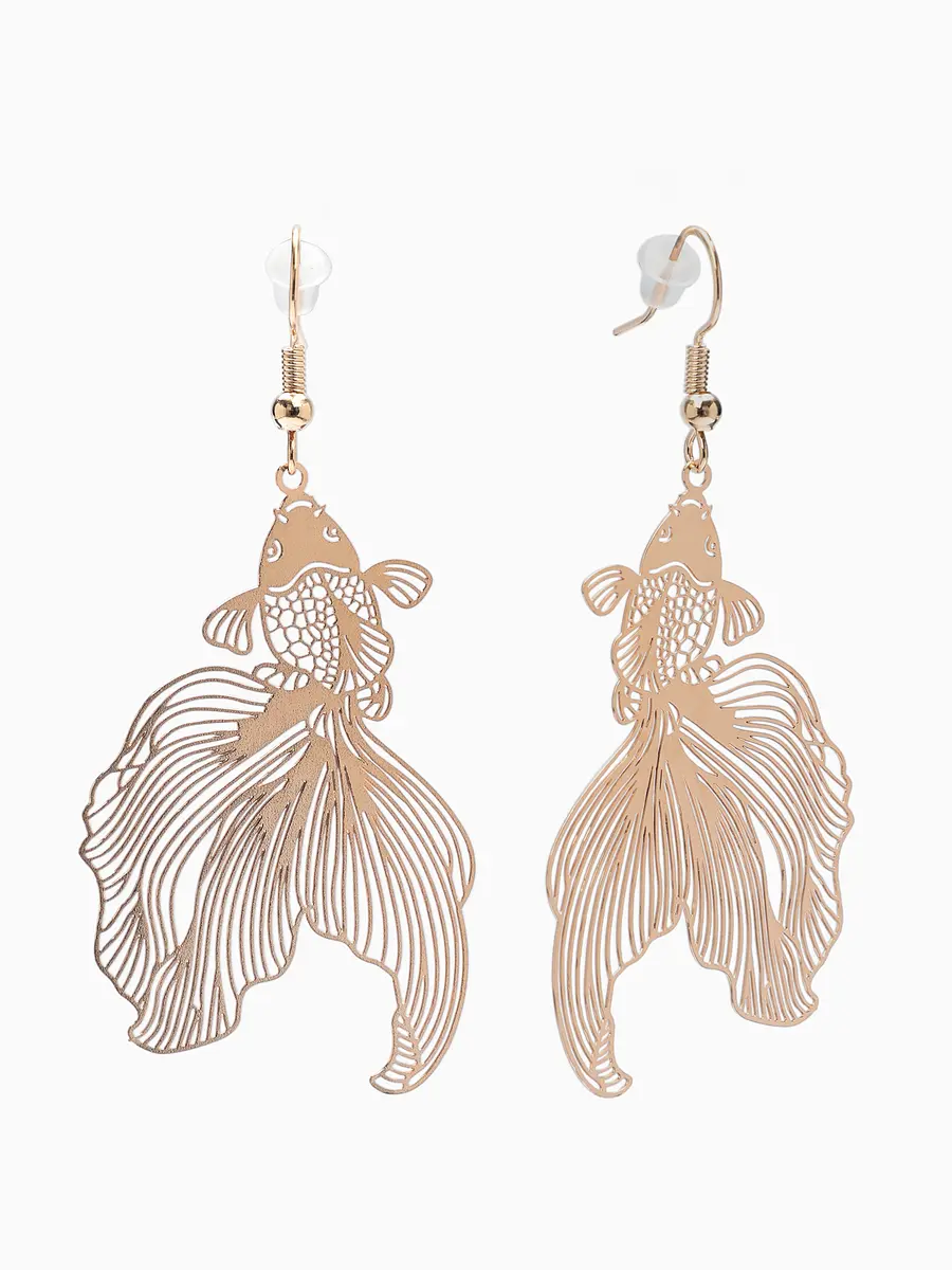 

Серьги металл, Золотистый