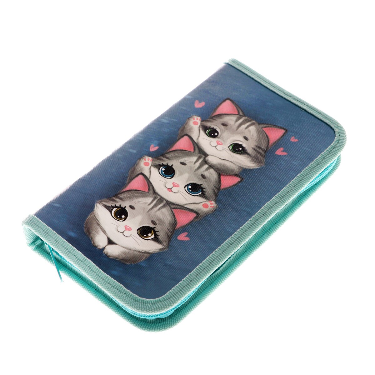 

Пенал школьный, 1 секция, 11.5×20.5×3 см, Разноцветный;сиреневый;серый;бирюзовый