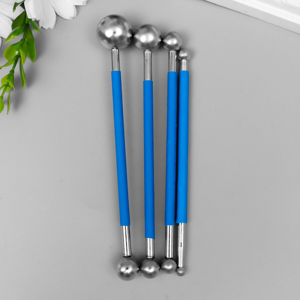 

Набор инструментов для придания формы фоамирану 4 шт 14х7 см