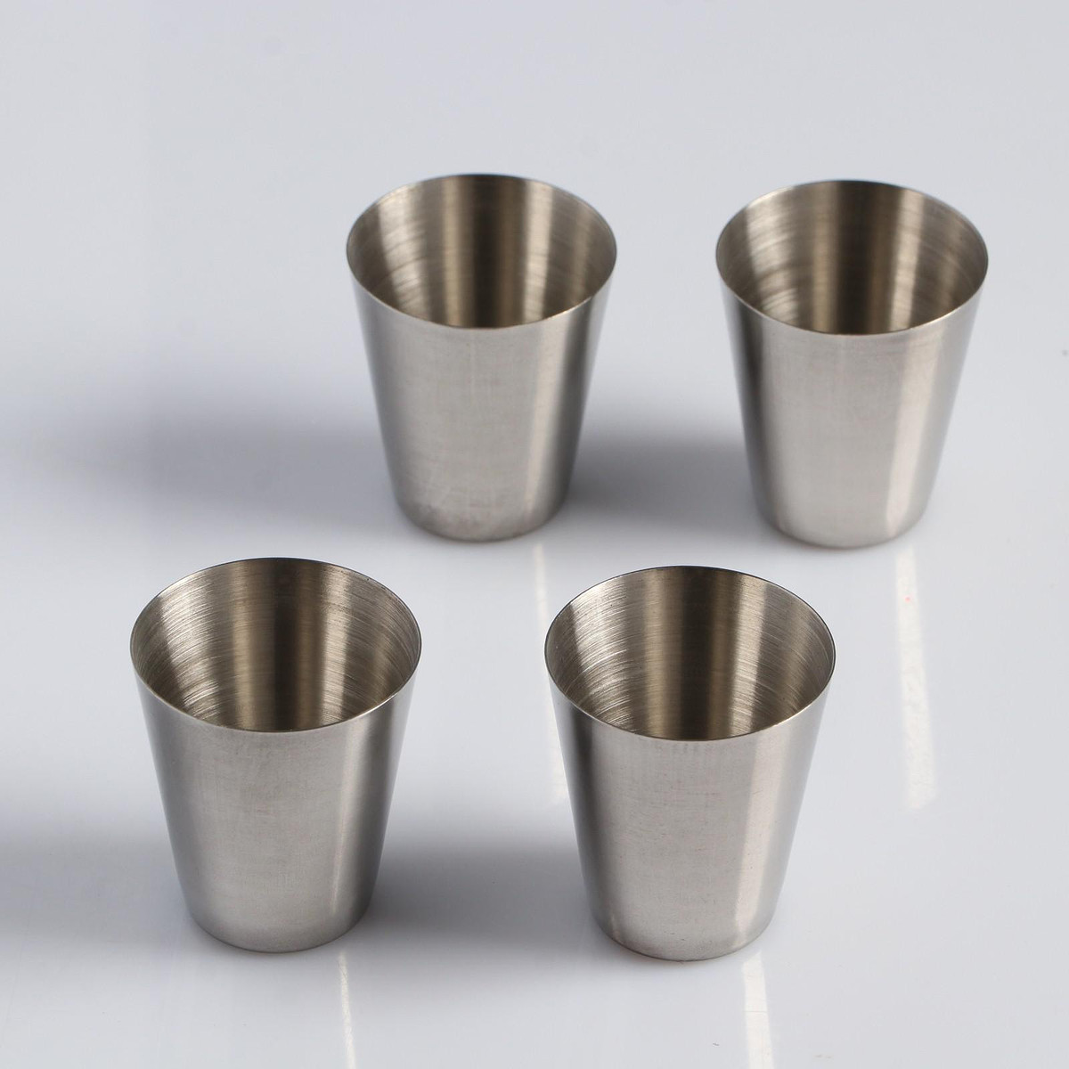 

Набор стопок мастер к, 30 мл, 4×3.5 см, 4 шт., чехол, нержавеющая сталь, Хромированный