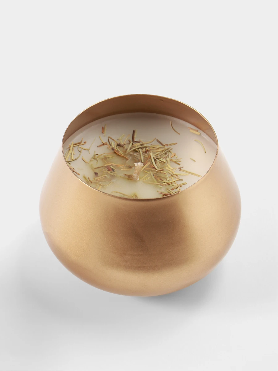 

Ароматическая свеча в баночке, 300 г, rosemary, Золотистый