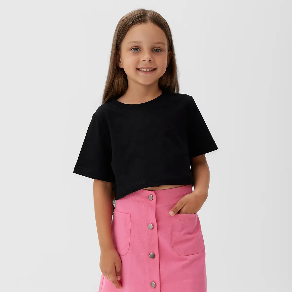 

Футболка укороченная, Черный